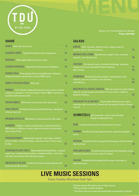 Friday night menu is live and it’s .